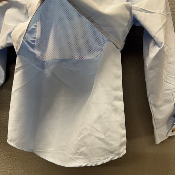 Prodoh Fishing Shirt Boys 6 Vented Long Roll Tab Sleeve Button Down UPF 50+ NEW - Picture 9 of 10